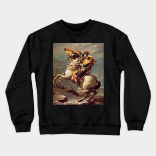 Bonaparte franchissant le Grand-Saint-Bernard - par Jacques-Louis David Crewneck Sweatshirt